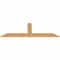 Ekena Millwork Portland Smooth Timber Gable Bracket, Western Red Cedar, 72"W x 24"H x 1 1/2"D x 5 1/2"F, 8/12 Pitch GBW072X24X0206POR00SWR - alternate 3